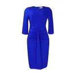 Plus Size African Dress Stylish Fitted Midi Length 5 Point Sleeve Elegant for Work or Casual Eve