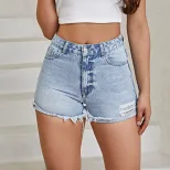 Womens Slim Fit Denim Shorts Comfortable Stylish Casual Perfect for Summer Outings Wholesale Ava