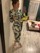 Floral Print Long Sleeve Dress Sexy Backless Design Spring and Autumn Fashion Ready to Ship low