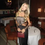 Elegant Backless Lace Trimmed Strapless Evening Dress Slim Fit Triangle Design Fashionable Style
