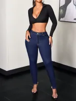 Skinny Jeans Elastic Slim Fit Comfortable Denim Casual Street Style Ready to Ship wholesale