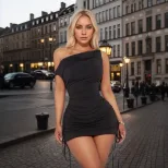 One Shoulder Bodycon Dress Elegant Sexy Spring Summer Style Perfect for Parties and Events Whole