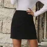 High Waisted Bodycon Skirt Casual Versatile Comfortable Perfect for Everyday Wear Wholesale Avai