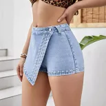 Womens Slim Fit Denim Shorts Comfortable Stylish Casual Perfect for Summer Outings Wholesale Ava