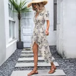 Casual Vacation Dress Womens Relaxed Fit Lightweight Fabric Versatile Style Perfect for Summer G