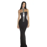 Spring Womens Fashion Dress Sexy Halter Neck Backless Bodycon Fit Perfect for Parties and Events