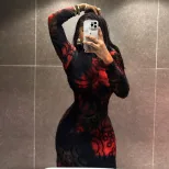 Color Block Printed Bodycon Dress for Women Long Sleeve Slim Fit Elegant Style Perfect for Parti