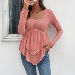 Casual Womens T Shirt Slim Fit Stylish Versatile Spring Summer Collection Wholesale Available