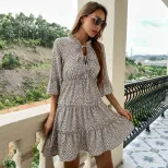 Fashionable Short Ruffle Hem Bodycon Dress for Women Elegant Style Perfect for Parties and Event