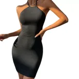 Knit Bodycon Dress Elegant Short Skirt Slim Fit Comfortable Fabric Spring Summer Casual Wear Who