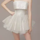 Off Shoulder Bodycon Dress Elegant Short Length Chic Design Perfect for Parties and Formal Event
