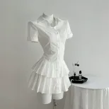 Casual Pleated Dress Summer Style Versatile Design Lightweight Fabric Womens Fashion Ready to Sh