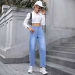 Slim Fit Denim Jeans Stylish Versatile Trendy Casual Wear for Women Wholesale Available OEM ODM