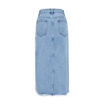 High Waisted Denim Skirt Bodycon Fit Stylish Design Casual Chic Perfect for Spring Summer Wholes