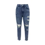 Womens Casual Ripped Skinny Jeans Stretch Fabric Slim Fit Distressed Design Perfect for Everyday