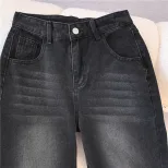 High Waisted Black Wide Leg Jeans for Women Loose Fit Flattering Floor Length Autumn Winter Casu