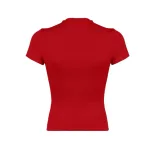 Red Casual T Shirt Womens Fashion Versatile Style Spring Summer Collection Wholesale Available
