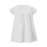 Womens Casual Short Sleeve Dress Round Neck Loose Fit Versatile Style Summer Fashion for Everyda