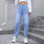 Slim Fit Denim Jeans Stylish Versatile Trendy Casual Wear for Women Wholesale Available OEM ODM
