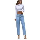 Vintage High Waisted Skinny Jeans for Women Spring Collection Slim Fit Comfortable Denim Wholesa