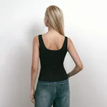 Womens Street Style T Shirt Summer Asymmetrical Neckline Sleeveless Trendy Design Casual Wear Wh