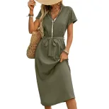 Elegant Sequin V Neck Bodycon Dress Simple Versatile European and American Style Perfect for Par