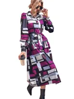 Elegant Long Sleeve Dress Chic Design Comfortable Fabric Versatile Style Perfect for Parties or