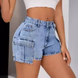 Womens Slim Fit Denim Shorts Comfortable Stylish Casual Perfect for Summer Outings Wholesale Ava