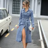 Casual Denim Dress for Women Waist Defining Stylish Comfortable Perfect for Everyday Wear Ready