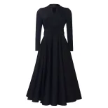 Plus Size African Style Dress Elegant Ruffled Design Flowy A Line Silhouette Fashionable for Cas