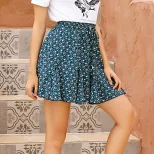 Floral Print Summer Skirt Short Length Womens Fashion Casual Style Wholesale Available low MOQ