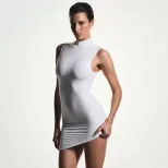 Sleeveless Bodycon Dress High Neck High Stretch Solid Color Casual or Party Wear Wholesale Avail