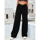 High Waisted Wide Leg Jeans for Women Fashionable Versatile Comfortable Casual Wear Ready to Shi