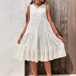 Loose Fit Vacation Style Dress for Women Elegant Design Comfortable Fabric Versatile for Summer