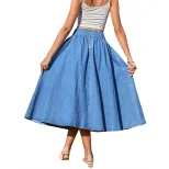 A Line Denim Skirt for Women Trendy Design Comfortable Fit Versatile Style Perfect for Casual Ou