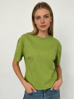 Womens Summer T Shirt Casual Loose Fit Waist Defining Design Round Neck 100 Cotton Versatile Eve