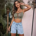 Womens Slim Fit Denim Shorts Comfortable Stylish Casual Perfect for Summer Outings Wholesale Ava
