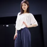 Fashionable Loose Off Shoulder Short Sleeve Top and Pants Set Summer Style Versatile Design Comf