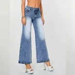High Waisted Casual Straight Leg Wide Leg Jeans Womens Fashion Trendy Style Comfortable Fit Whol
