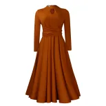 Plus Size African Style Dress Elegant Ruffled Design Flowy A Line Silhouette Fashionable for Cas