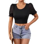 Womens Summer Top Solid Color Casual Style Lightweight Fabric Perfect for Everyday Wear Wholesal