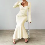 Elegant Ankle Length Dress Chic Style High Quality Fabric Spring Summer Collection Perfect for F