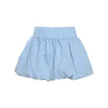 Summer Womens Bubble Skirt High Waist Solid Color Versatile Design Casual Wear for Parties or Ou