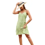 Floral Print Cami Dress Sweet Style Vacation Ready Lightweight Fabric Wholesale Availability