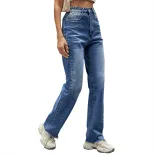 High Waisted Flared Jeans for Women Slim Fit Comfortable Stretch Trendy Design Casual Wear Every