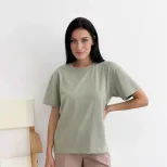 Womens 100 Cotton Solid Color T Shirt Round Neck Short Sleeve Versatile Style Spring Summer Coll