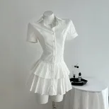Casual Pleated Dress Summer Style Versatile Design Lightweight Fabric Womens Fashion Ready to Sh