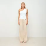 Summer Womens T Shirt Sleeveless Irregular Hem Solid Color Simple and Sexy Casual Wear for Every