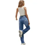 High Waisted Flared Jeans for Women Slim Fit Comfortable Stretch Trendy Design Casual Wear Every