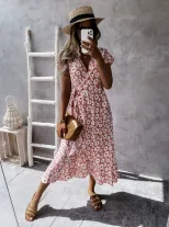 Summer Dress Casual Style Short Sleeve Lightweight Fabric Perfect for Everyday Wear Ready to Shi